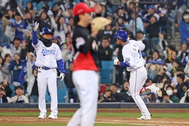 김영웅이 양현종을 두 번 울렸다./삼성 라이온즈