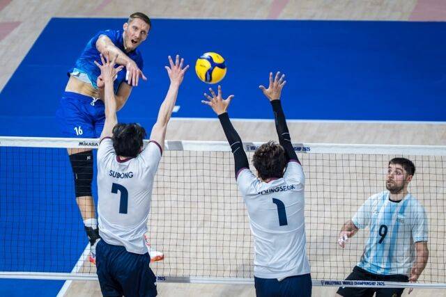 2025 세계선수권 조별예선에서 한국과 만난 쿠카르체프./Volleyballworld