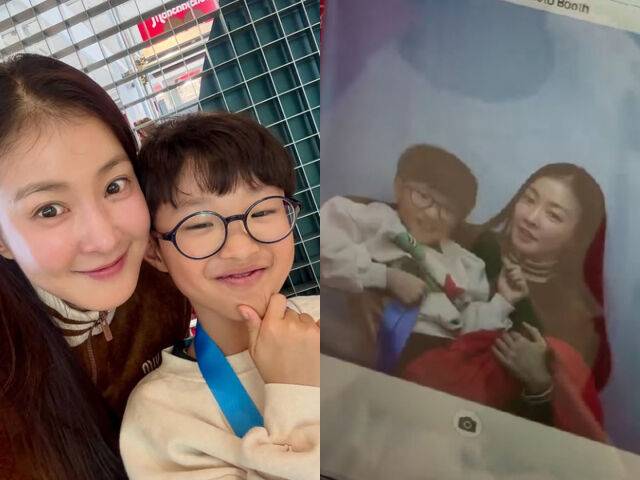 이시영이 아들과 행복한 시간을 보냈다. / 이시영 소셜미디어