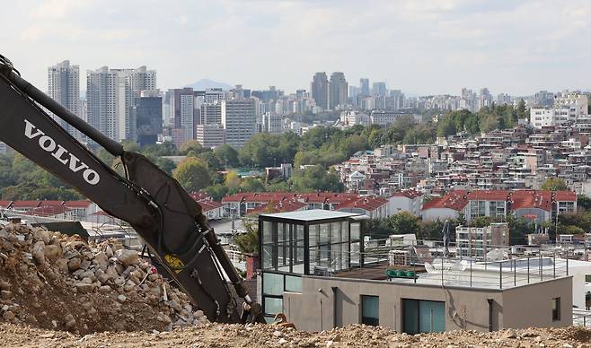서울 용산구 한 공사장 모습. [연합]
