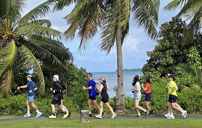 사이판에 최근 런트립을 온 한국인들이 늘고 있다.