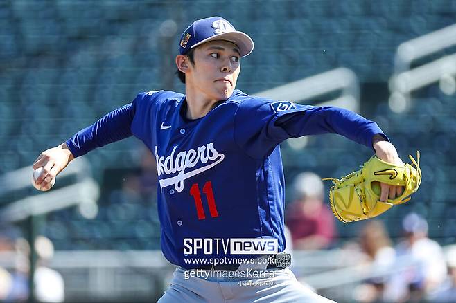 ▲ 시범경기 부진을 끊지 못하고 있는 사사키 로키.