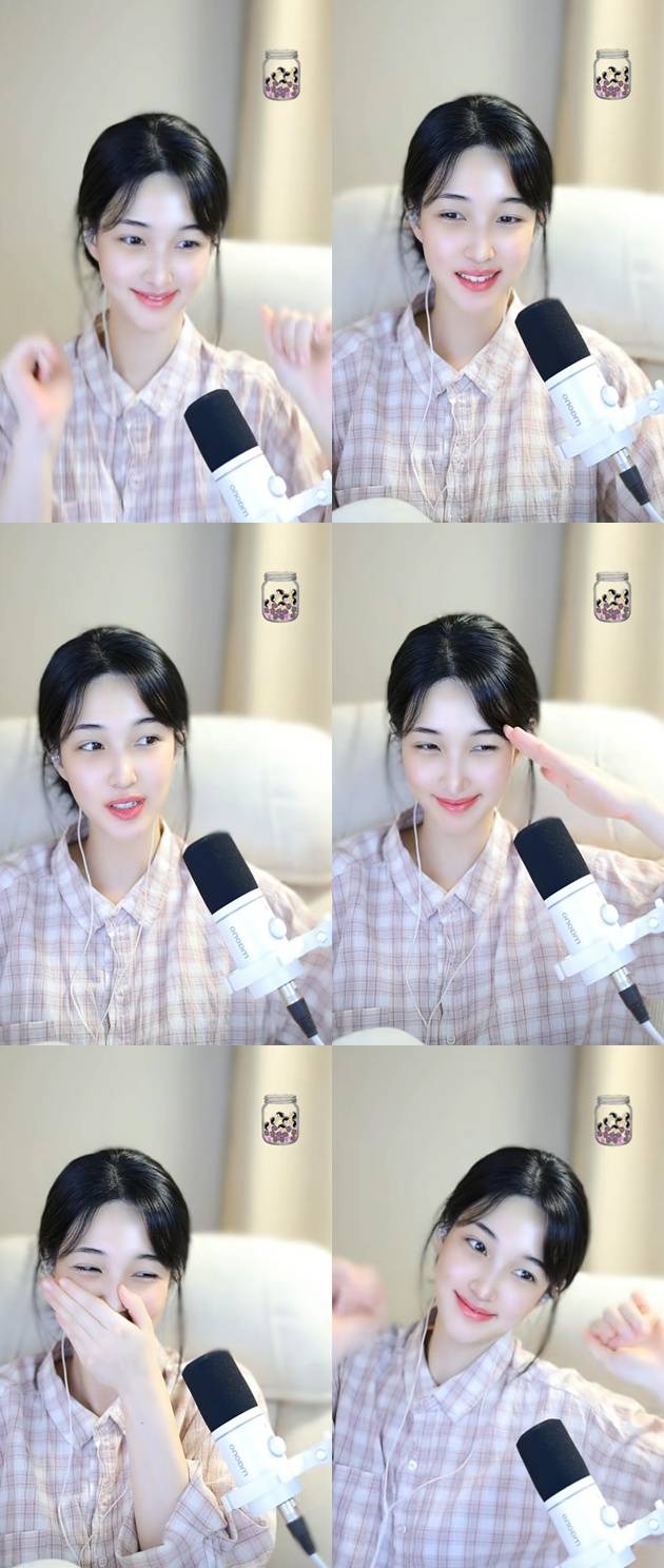 /사진=율희 틱톡 라이브