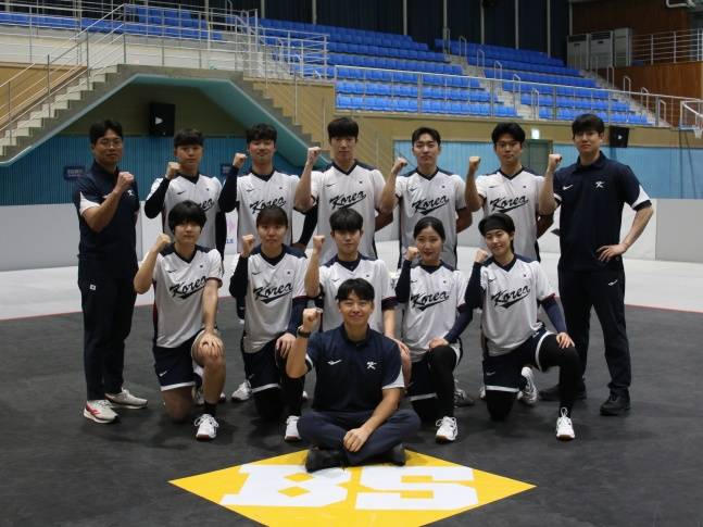 한국 베이스볼5 대표팀. /사진=KBSA 제공