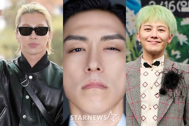 (왼쪽부터) 태양, 탑, 지드래곤 /사진=스타뉴스, MBC, 탑스팟픽쳐스