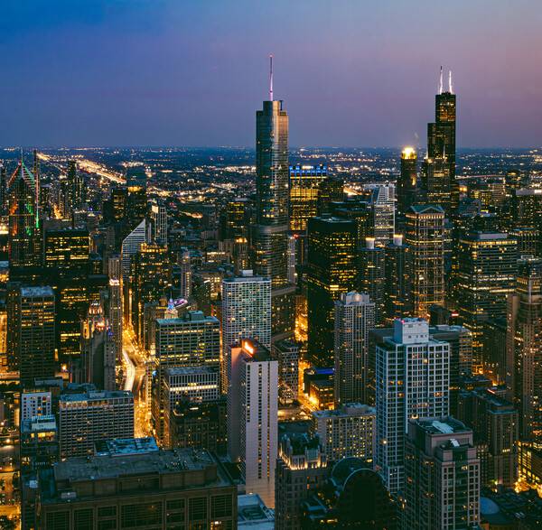 시카고 야경 / 이성균 기자