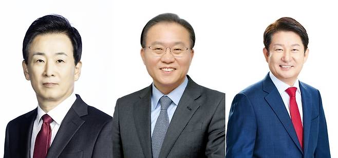 오른쪽부터 대구 달서구의 유영하 의원, 윤재옥 의원, 권영진 의원 영남일보DB