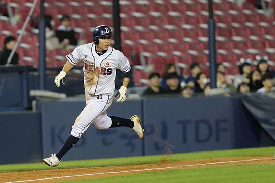 두산 베테랑 외야수 정수빈(사진=두산)