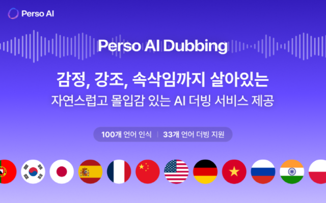 이스트소프트 페르소에이아이 AI 더빙 서비스 업데이트 [사진=이스트소프트]
