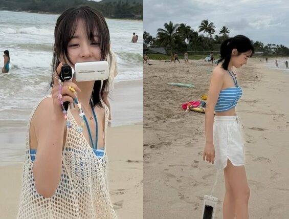 키 158cm에 체중 41kg을 유지하고 있는 것으로 널리 알려진 박보영이 하와이에서 여유로운 시간을 보내고 있다. 사진=박보영 인스타그램