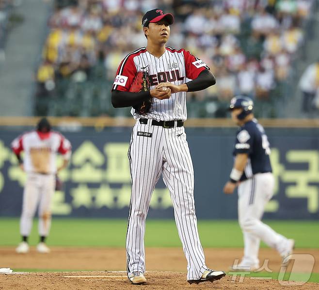 LG 트윈스 투수 정우영. 2025.6.22 ⓒ 뉴스1 김진환 기자