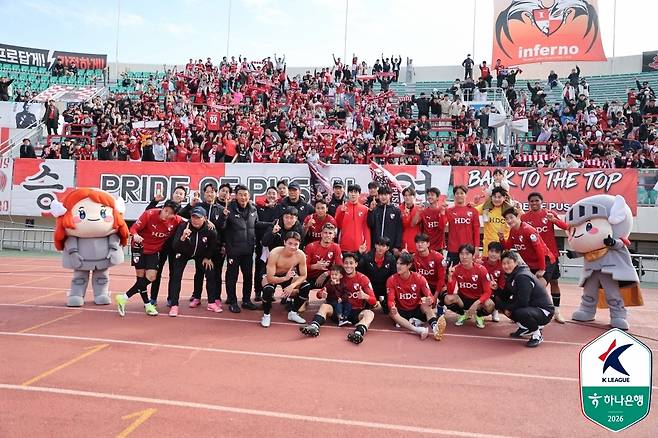 승격을 외치는 팀들이 많지만, 부산 역시 1부로의 복귀가 간절하다. (한국프로축구연맹 제공)