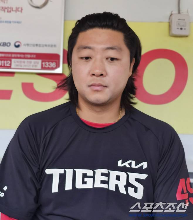 24일 시범경기를 완벽한 기록으로 마친 김범수가 인터뷰를 하고 있다. 대구=스포츠조선 정현석 기자 hschung@sportschosun.com