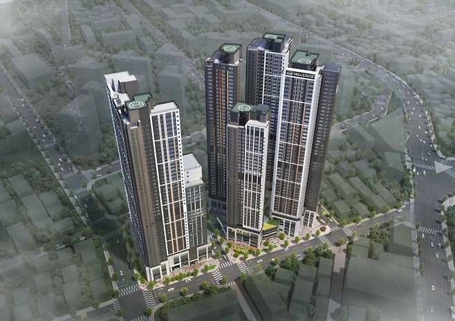 힐스테이트 선암호수공원 조감도. 현대건설 제공