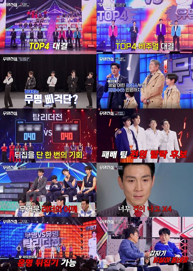 ‘무명전설’ 탑3 참가자는 누구?(사진=MBN)