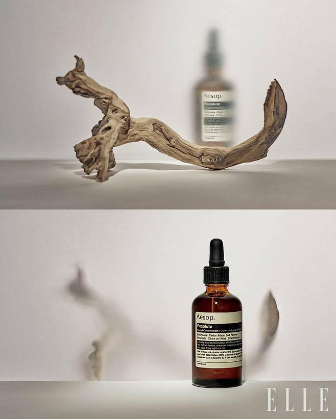 안정감 있는 우디 계열의 시더 아틀라스 향이 더해진 오일 텍스처로 피부를 부드럽게 터치하는 동안 후각의 즐거움을 만끽할 수 있는 레졸루트 페이셜 컨센트레이트, 25ml 14만6천원, 60ml 24만원, Aēsop.