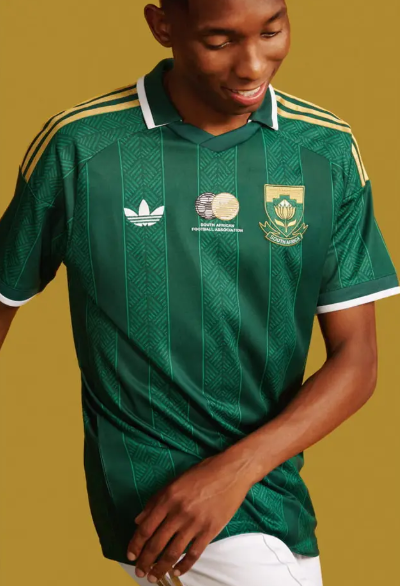 2026 북중미 월드컵에서 남아공 축구대표팀이 착용하는 원정 유니폼. 사진=아디다스