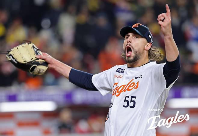 한화 이글스 시절 라이언 와이스. 한화 이글스 제공