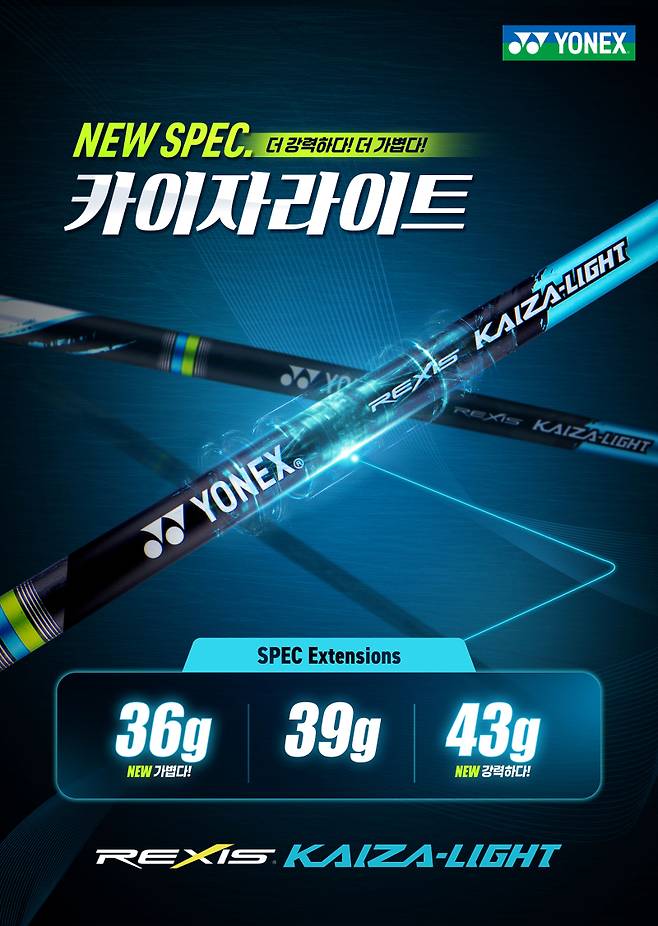 요넥스 카이자라이트 샤프트. 요넥스 제공
