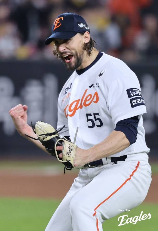 한화 시절 라이언 와이스. 한화 이글스 제공