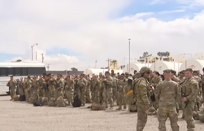 중동으로 이동하는 미군