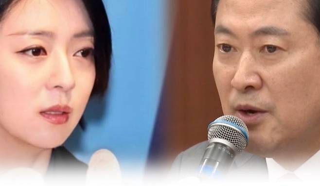 배현진 의원(왼쪽), 장동혁 대표.