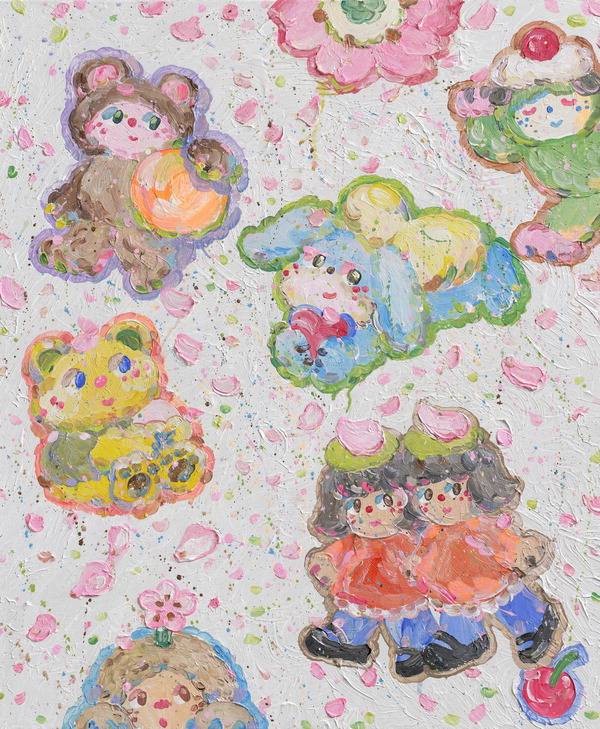 이슬로 작가의 Blooming Touch. 카린갤러리 제공