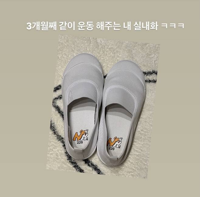 가수 송가인이 24일 자신의 사회관계망서비스(SNS)를 통해 실내 자전거 운동 중인 모습을 담은 사진을 게재한 후 사용한 신발도 공개했다. 송가인 SNS