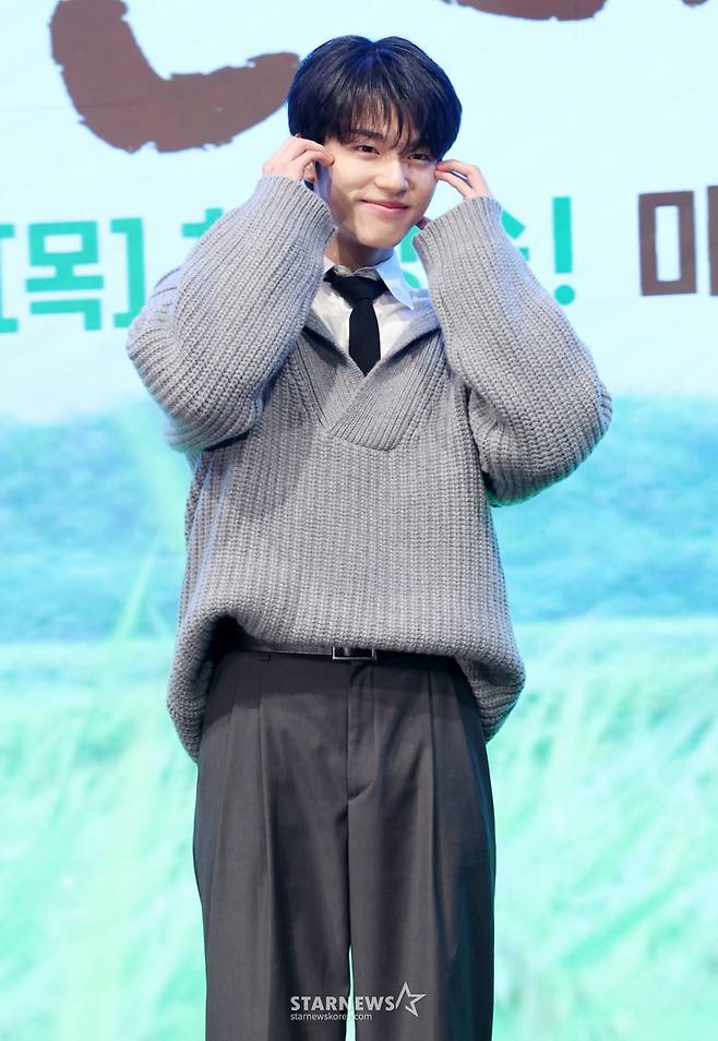 배우 이진우가 25일 서울 구로구 디큐브시티 더세인트에서 진행된 KBS 2TV 드라마 '심우면 연리리' 제작발표회에 참석해 포즈를 취하고 있다. /2026.03.25 /사진=김휘선 hwijpg@