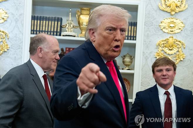 도널드 트럼프 미국 대통령 [AP=연합뉴스. 재판매 및 DB 금지]