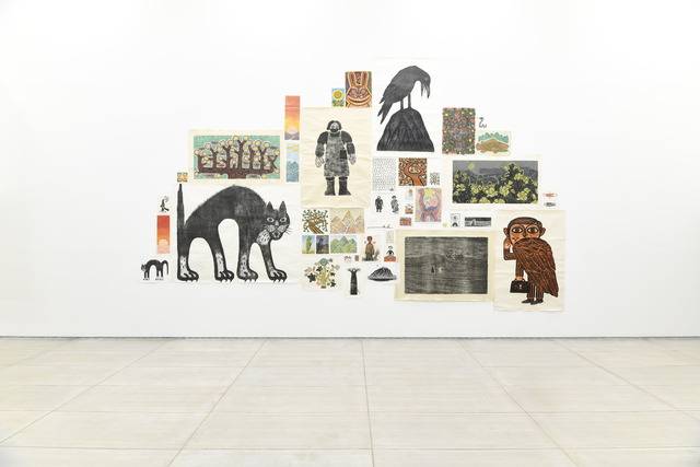 이윤엽 작, '지금, 다시, 새기다', 목판, 다양한 크기의 목판화 46점으로 구성, 2026. 인당뮤지엄 제공