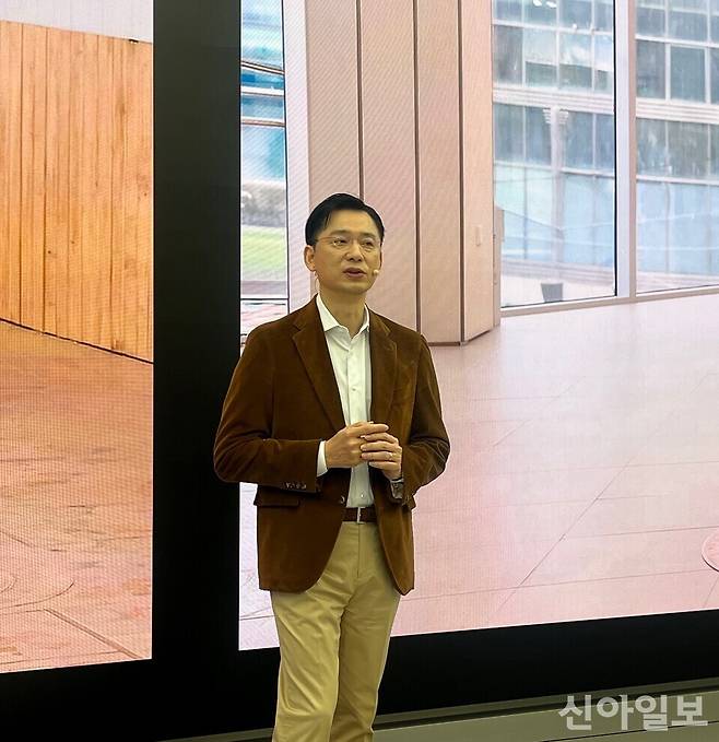 임성택 삼성전자 한국총괄 부사장이 26일 서울 삼성강남에서 개최된 '2026년형 비스포크 AI 콤보 미디어브리핑'에서 발언하고 있다. [사진=이명학 기자]