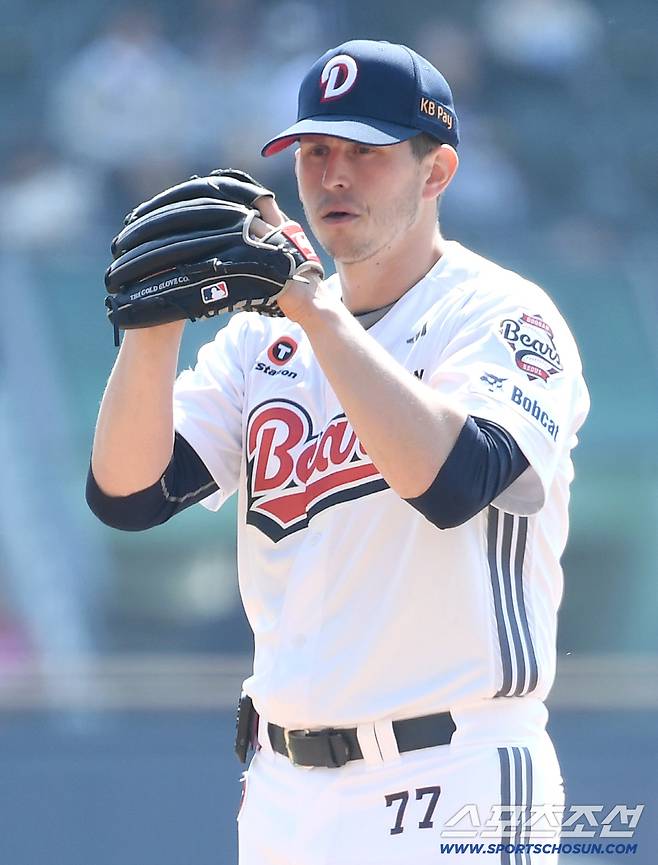 22일 잠실구장에서 열린 KBO리그 두산과 KIA의 시범 경기. 선발 투구하고 있는 두산 플렉센. 잠실=송정헌 기자songs@sportschosun.com/2026.03.22/