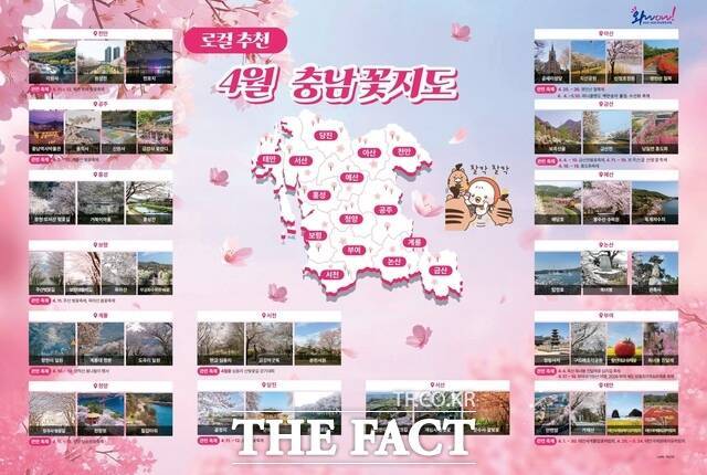 충남도가 추천하는 도내 4월 봄꽃 명소 /충남도