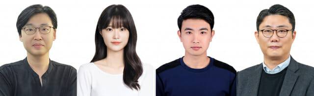 고감도 센서 개발 연구진. 왼쪽부터 GIST 이상한 신소재공학과 교수, 육연지 석박통합과정생, 고등광기술연구원 김도겸 박사후연구원, 이창열 수석연구원.(사진=GIST)