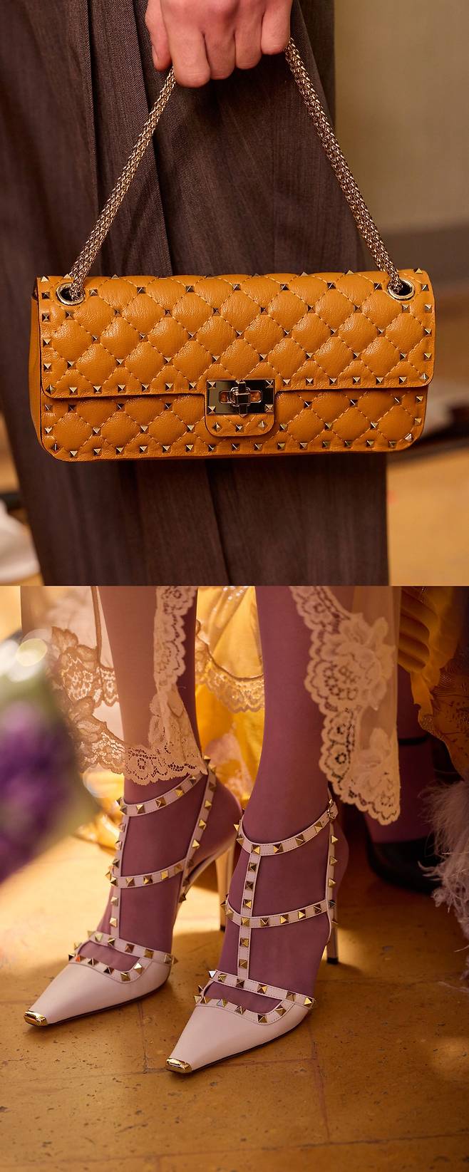 이번 컬렉션에서 존재감을 확실히 드러낸 락스터드. 락스터드가 돌아왔다. 사진 발렌티노