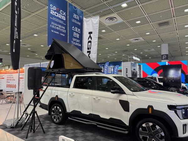 “무쏘로 캠핑·낚시 어때요”…KGM, ‘SPOEX 2026’에 무쏘 출품 [사진 제공=KGM]