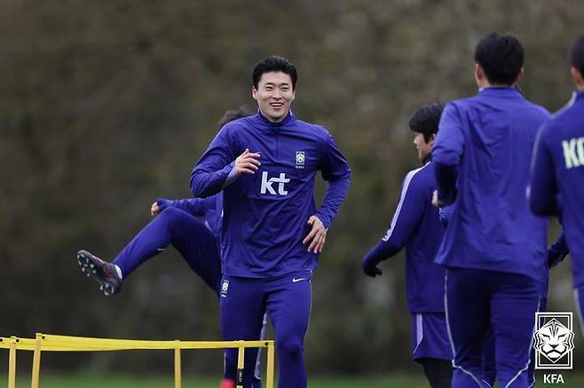 [서울=뉴시스] 한국 축구 국가대표 공격수 조규성. (사진=대한축구협회 제공)   *재판매 및 DB 금지