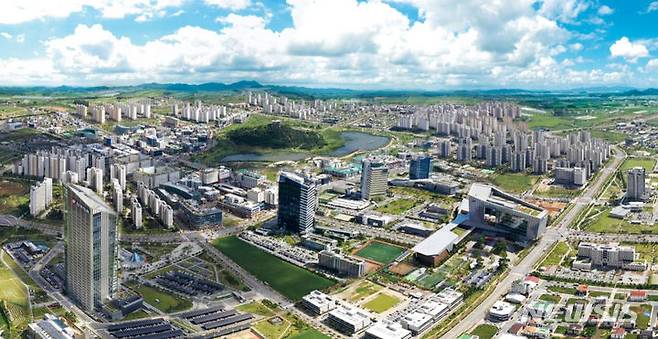 [나주=뉴시스] 빛가람 나주혁신도시 전경. (사진=나주시 제공) 2023.10.24. photo@newsis.com