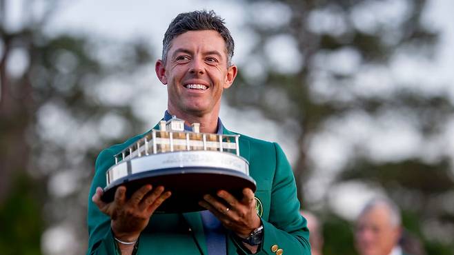 2025년 마스터스 토너먼트에서 우승한 로리 매킬로이. 마스터스 홈페이지