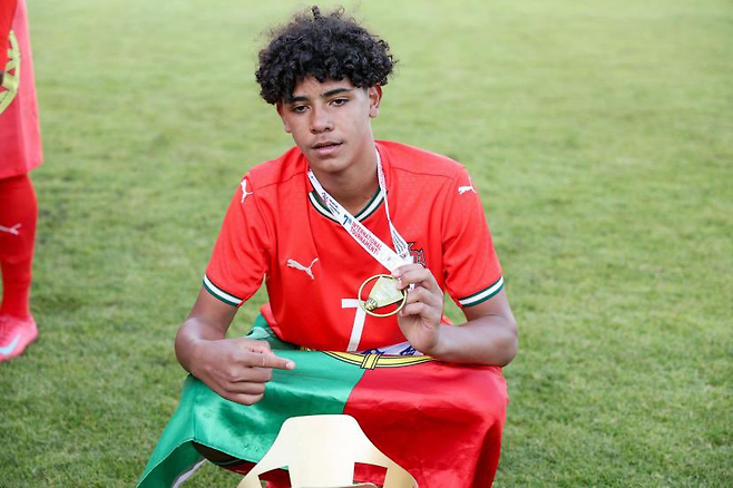 프로투갈 유스 대표팀에서 활약 중인 호날두 주니어. 악투풋 SNS