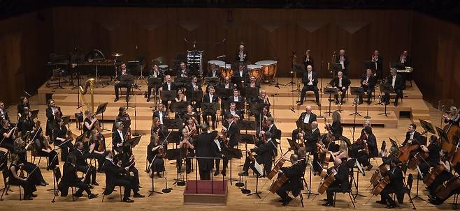 BBC 심포니 오케스트라 (서울=연합뉴스) 임순현 기자 = BBC 심포니 오케스트라가 25일 예술의전당 콘서트홀에서 연주를 준비하고 있다. 2026.03.25 hyun@yna.co.kr