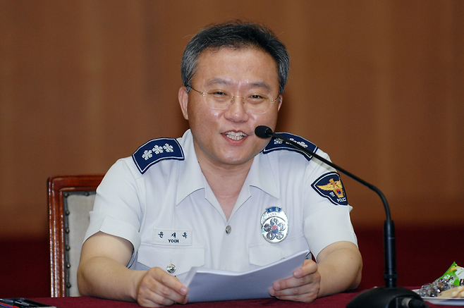 경기경찰청장 시절 윤재옥 의원. <윤재옥 의원실 제공>