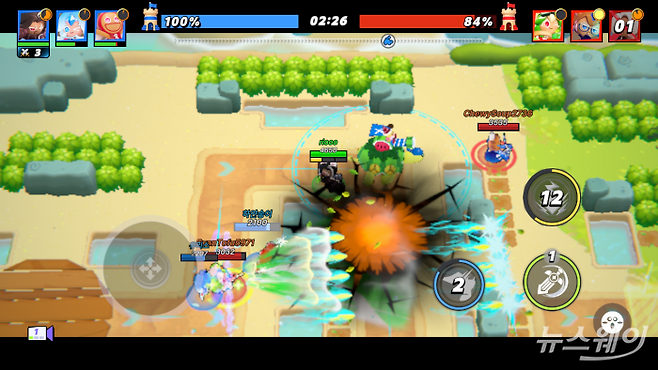 쿠키런: 오븐스매시 캐슬브레이크 전투. 사진=김세현 기자