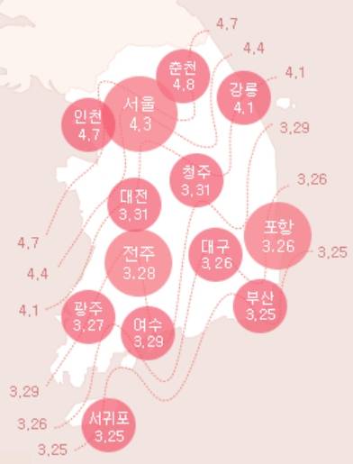 2026 전국 벚꽃 개화시기, 웨더아이