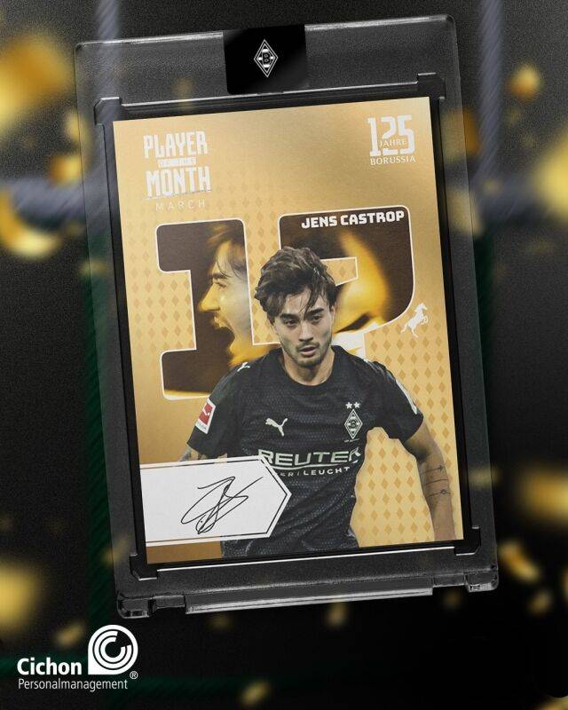 옌스 카스트로프가 2025-26시즌 묀헨글라트바흐 3월 이달의 선수상을 수상했다./묀헨글라트바흐