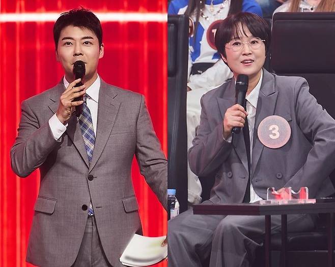 [서울=뉴시스] JTBC 새 예능 프로그램 '히든싱어8' MC 전현무, 송은이. (사진=JTBC 제공) 2026.03.27. photo@newsis.com *재판매 및 DB 금지