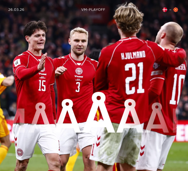 [사진] 덴마크 대표팀 공식 소셜 미디어