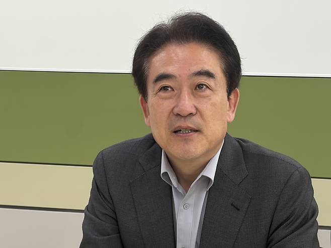 기자회견 하는 윤희근 전 경찰청장 [이성민 촬영]