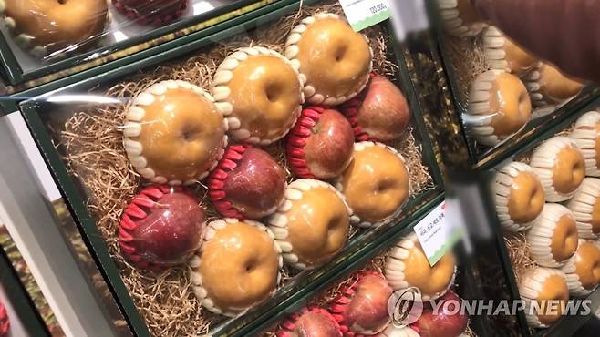 과일선물세트 [연합뉴스TV 제공. ※기사 내용과 상관 없음]